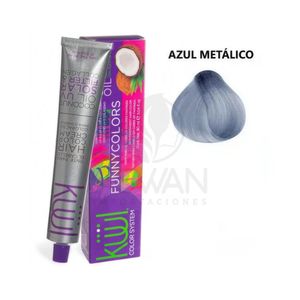Tinte Kuul Fantasia Funny Colors 90 ml Azul Metálico