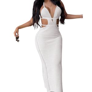 Vestido Luz De Estilo Mujer Tejido Alpino G459-27 Color Perla