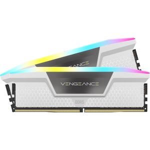 Kit de memoria RAM Corsair Vengeance RGB 32GB (2x16GB) DDR5-5600MHz Blanco CL40