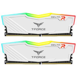 Memoria RAM TeamGroup Delta RGB 32GB (2x16GB) DDR5 6000MHz blanca para gaming y rendimiento extremo