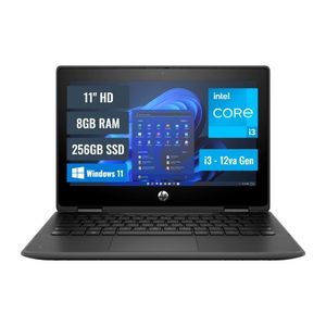 Laptop HP Pro x360 Fortis G10 Intel Core i3 1210U 8GB RAM 256GB SSD 11 HD Windows 11 Pro A72RQLC