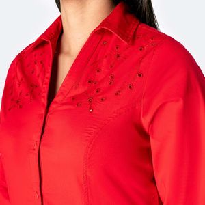Blusa Popelina Stretch Pionier Mujer Albaa