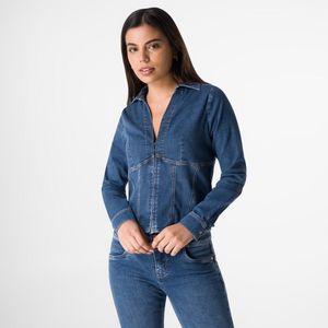Blusa Denim Squeeze Mujer Angys
