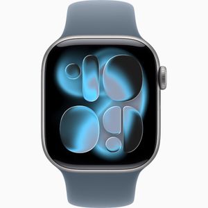 Apple Watch Series 11 Space Gray Aluminio GPS 42mm + Sport Band Anchor Blue