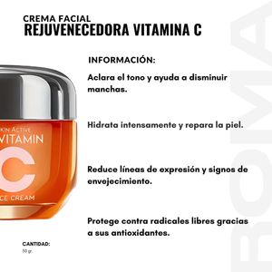 CREMA FACIAL REJUVENECEDORA VITAMINA C 50G BIOAQUA