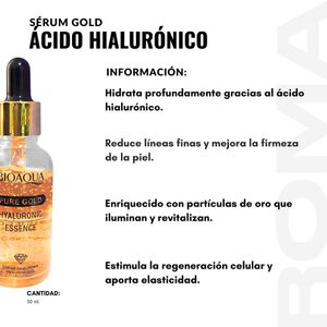 PACK 3 SÉRUM GOLD ÁCIDO HIALURÓNICO 30ML BIOAQUA