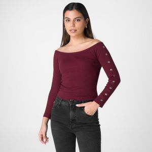 Polo Rib Lycrado Squeeze Mujer Carmaly