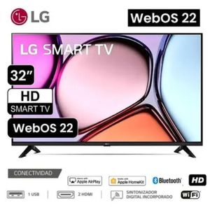 TELEVISOR  LG 32" HD SMART TV WEBOS22 32LQ600BPSA - NEGRO