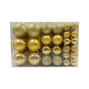 Set de 122 Bolas de Árbol 4/6/8cm Dorado Orange