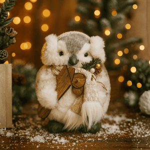 Pingüino Decorativo 18x20cm Cuentos del Bosque Orange