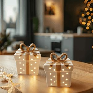 Caja de Regalo con Luz 9x11cm Cuentos de Oro Orange