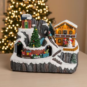 Pueblo Luminoso con Movimiento 8 LEDS