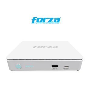 Mini UPS Portátil Forza DC-350USBP 35W Salidas CC POE USB-A/C Batería