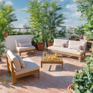 Juego de Terraza Horizonte 4 personas con mesa