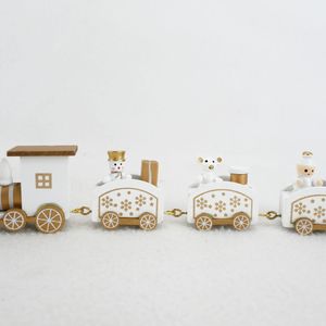 Tren de Madera 19x5.5cm Cuentos de Oro Orange