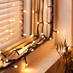 Tira 10m de 200 Luces con Luz LED Cálida Orange