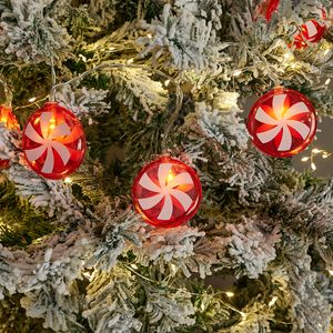 Cadena 10 Luces LEDS Rojo/blanco Acrílicos Orange