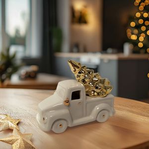 Carro con Luz + Árbol 13.3x10.2cm Cuento de Oro Orange