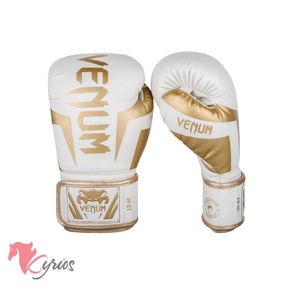 Guantes De Box 6onz Blanco Con Dorado