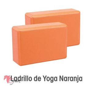 Ladrillo De Yoga Color Naranja 1 UND