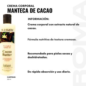 PACK 3 CREMA CORPORAL MANTECA DE CACAO 500ML