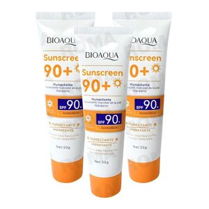 PACK 3 BLOQUEADOR SOLAR 90+ 50G BIOAQUA