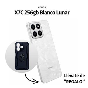 Celular Honor X7C 8GB RAM 256GB Blanco Lunar + Estuche de regalo