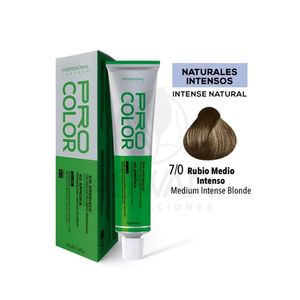 Pro Color Tinte Sin Amoniaco 7/0 Rubio Medio Intenso 70 g