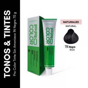 Pro Color Tinte Sin Amoniaco 1N Negro 70 g