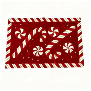 Set X4 Individual Candy Cane 30X45 Cm.