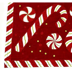 Set X4 Individual Candy Cane 30X45 Cm.