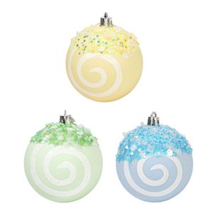 Set De Bolas 3 Piezas Statement Espiral 8 Cm