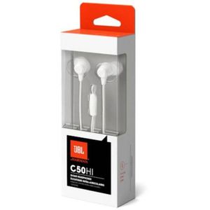JBL C50HI Audífono Intrauricular con Micrófono Ligero - Blanco