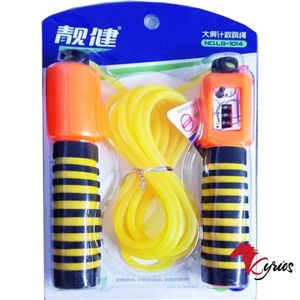 Salta Soga De PVC Con Contador Color Naranja