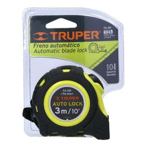 Wincha Auto Lock Contra Impactos 3 M Cinta 16 Mm Truper - 10746