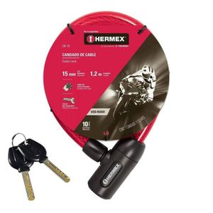 Cadena Bicicleta Candado con Llave Hermex CB-15