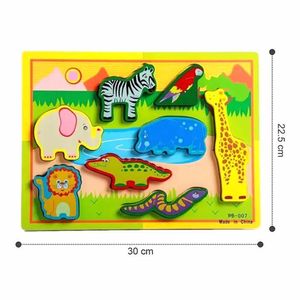 ROMPECABEZA ALTO RELIEVE DE ANIMALES SALVAJES