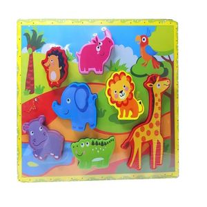 ROMPECABEZA ALTO RELIEVE DE ANIMALITOS SALVAJES