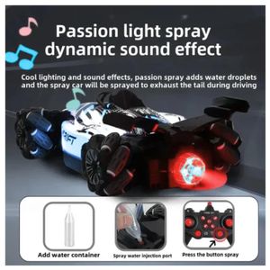 Racin Car Control Remoto para Niños Efecto Humo Luces Musical Azul