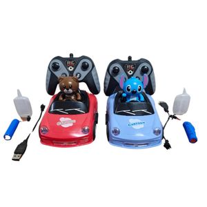 Carritos Chocones Stitch y Osito con dos controles