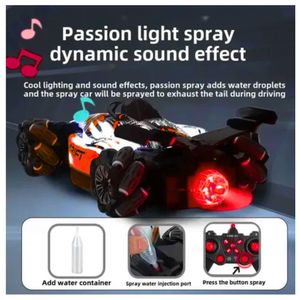 Racing Car control remoto para Niños Humo + Luces + Musical Rojo