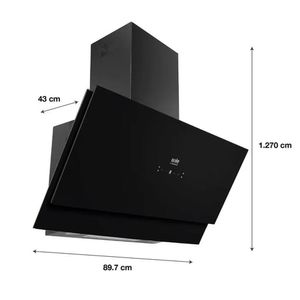 Campana Decorativa Scollection Signature 90Cm Black Sole TURE81COV2