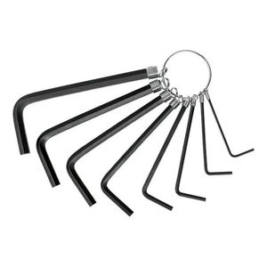 Juego 8 Llaves Allen Pulgadas Hexagonal Tipo Llavero Pretul - 21850