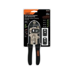 Pinza 8 ponchadora módulos intercambiables Truper - 18343