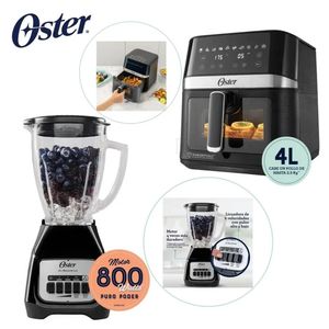 Combo Oster Licuadora 1.5 Litros + Freidora de Aire Digital de 4 Lts