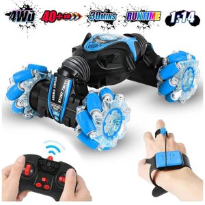 Carro RC Acrobático para Niños Luces Efecto Humo Musical