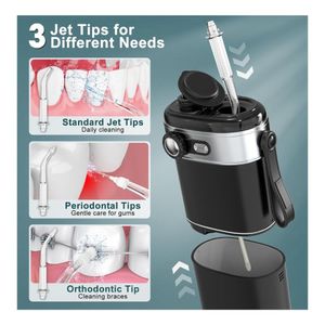 Irrigador bucal portátil para viajes