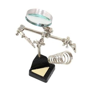 Porta Soporte Para Cautin + Lupa Y Cocodrilos JM506