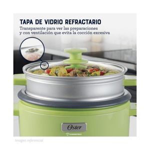 Arrocera Oster 3 en 1 de 1.8 Litros con Función Sofrito y Vaporera