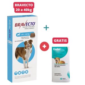 Antipulgas Bravecto para perros de 20 a 40 kg